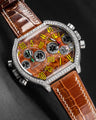 Bespoke Watch Strap in Brown Himalayan Crocodile