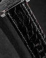 Bespoke Watch Strap in Brown Himalayan Crocodile