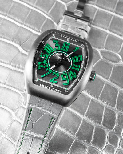 Bespoke Watch Strap in Metallic Silver Alligator