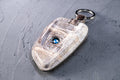 Bespoke Key Fob Cover in Natural Himalayan Crocodile