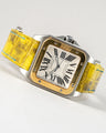 Bespoke Watch Strap in Yellow Himalayan Crocodile