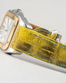 Bespoke Watch Strap in Yellow Himalayan Crocodile