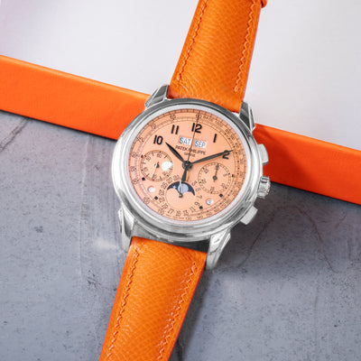 Solitaire Universal Straps in The Mandarin Epsom for Patek Philippe