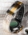 Bespoke Watch Strap in Natural Himalayan Crocodile