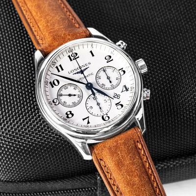 Solitaire Universal Straps in Chestnut Pueblo for Longines