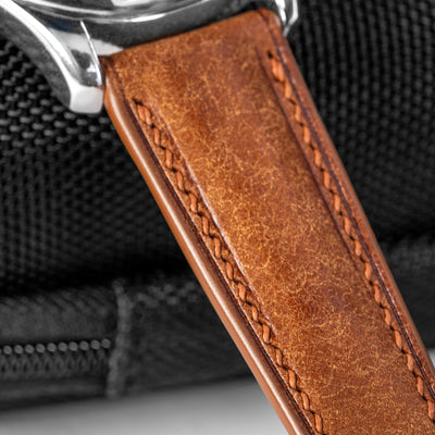 Solitaire Universal Straps in Chestnut Pueblo for Longines