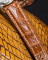 Bespoke Watch Strap in Chestnut Brown Alligator