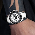 Solitaire Rubber straps in Cookie White for Rolex Daytona 116500LN