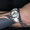 Solitaire Rubber straps in Cookie White for Rolex Daytona 116500LN