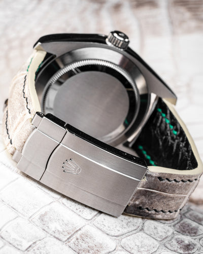 Bespoke Watch Strap in Natural Himalayan Crocodile