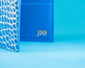 Bespoke Money Clip in Silver Blue Alligator