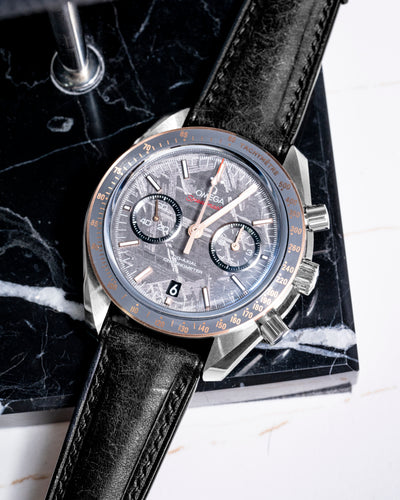 Solitaire Universal Straps in Black Carbon Pueblo for Omega Speedmaster