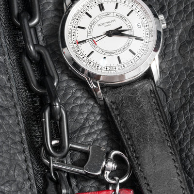 Solitaire Universal Straps in Black Carbon Pueblo for Patek Philippe