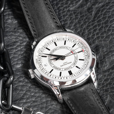 Solitaire Universal Straps in Black Carbon Pueblo for Patek Philippe