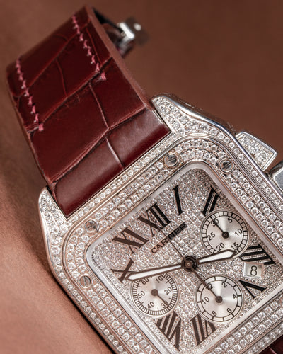 Bespoke Watch Strap in Reddish Brown Crocodile