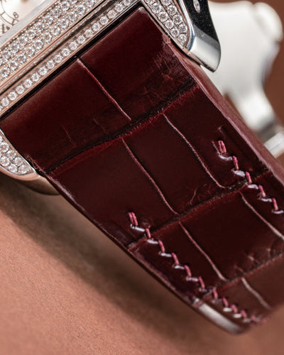 Bespoke Watch Strap in Reddish Brown Crocodile