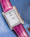 Bespoke Watch Strap in Purple Himalayan Crocodile
