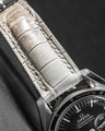 Bespoke Watch Strap in Grey Himalayan Crocodile