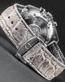 Bespoke Watch Strap in Grey Himalayan Crocodile