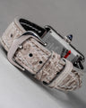 Bespoke Watch Strap in Grey Himalayan Crocodile