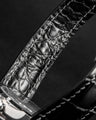 Bespoke Watch Strap in Black Crocodile