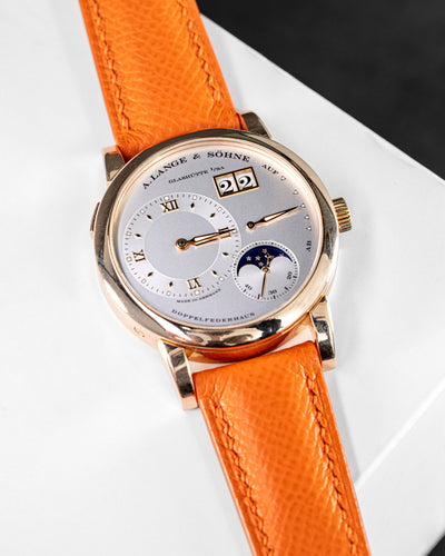 Solitaire Universal Straps in The Mandarin Epsom for A.Lange & Sohne