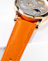 Solitaire Universal Straps in The Mandarin Epsom for A.Lange & Sohne