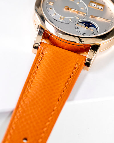 Solitaire Universal Straps in The Mandarin Epsom for A.Lange & Sohne
