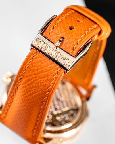 Solitaire Universal Straps in The Mandarin Epsom for A.Lange & Sohne