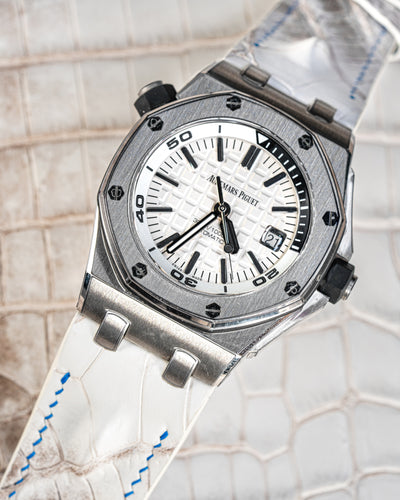 Bespoke Watch Strap in Natural Himalayan Crocodile