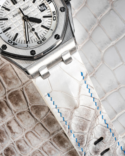 Bespoke Watch Strap in Natural Himalayan Crocodile