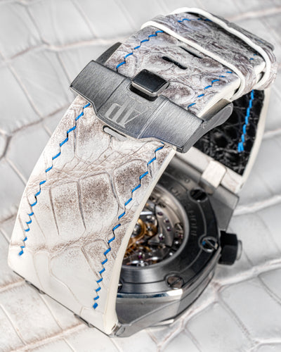 Bespoke Watch Strap in Natural Himalayan Crocodile
