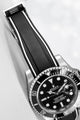 Solitaire Rubber straps in Zebra Black for Rolex Submariner 116610LN
