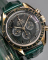 Bespoke Watch Strap in Hunter Green Crocodile