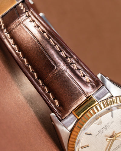 Bespoke Watch Strap in Champagne Gold Alligator