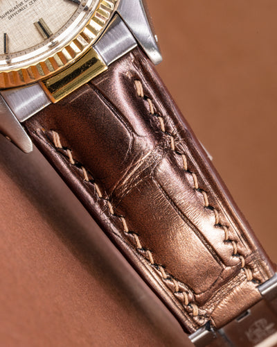 Bespoke Watch Strap in Champagne Gold Alligator