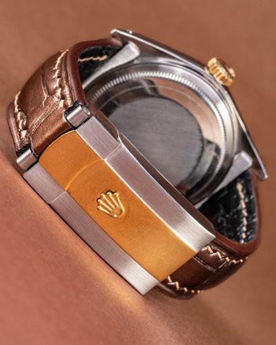Bespoke Watch Strap in Champagne Gold Alligator