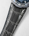 Bespoke Watch Strap in Graphite Grey Alligator