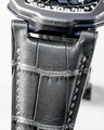 Bespoke Watch Strap in Graphite Grey Alligator