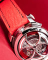 Bespoke Watch Strap in Red Epsom