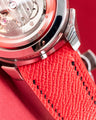 Bespoke Watch Strap in Red Epsom