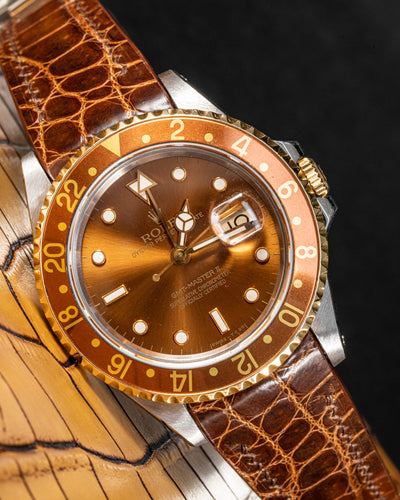 Bespoke Watch Strap in Brown Himalayan Crocodile