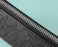 Bespoke Clutch Bag in Black Ostrich