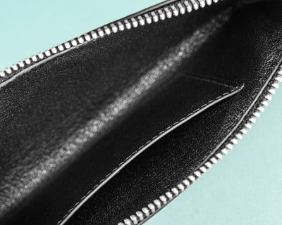 Bespoke Clutch Bag in Black Ostrich