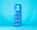 Bespoke IPhone Cover in Blue Silver Alligator