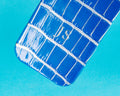 Bespoke IPhone Cover in Blue Silver Alligator