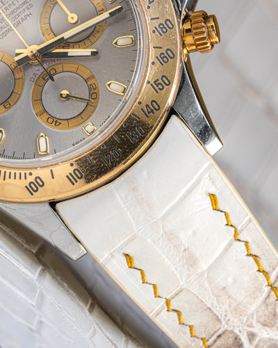 Bespoke Watch Strap in Natural Himalayan Crocodile