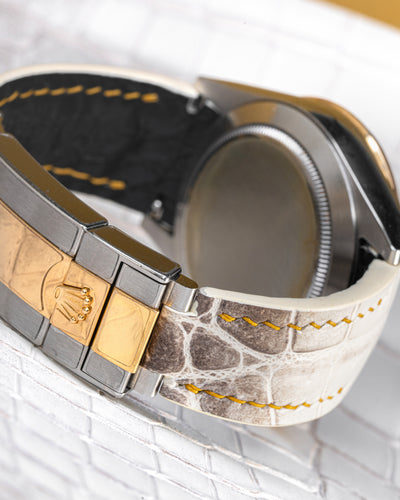 Bespoke Watch Strap in Natural Himalayan Crocodile