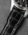 Bespoke Watch Strap in Black Crocodile