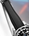 Solitaire Rubber straps in Black for Rolex GMT-Master II Batman 126710BLNR